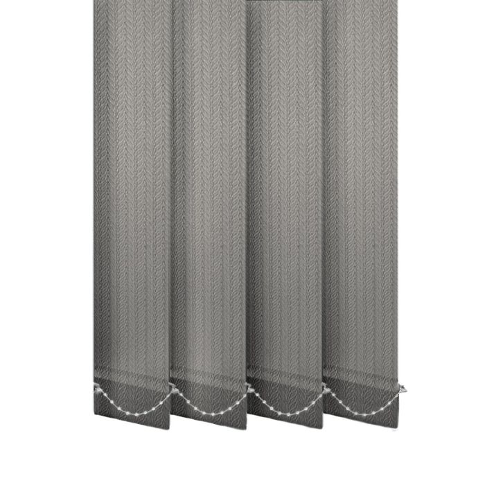 Жалюзі на вікно Магнолія вертикальні 127 мм тканинні Темно-сірий