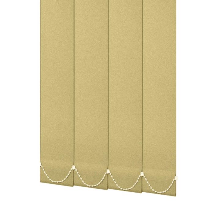 Жалюзі на вікно Сніжок вертикальні 89 мм тканинні Бежевий