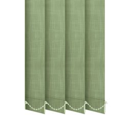 Жалюзі на вікно Shantung вертикальні 127 мм тканинні Салатовий