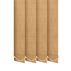 Жалюзі на вікно Shantung вертикальні 127 мм тканинні Кавовий