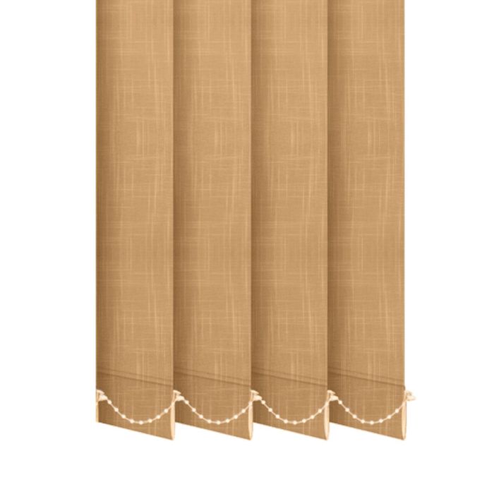 Жалюзі на вікно Shantung вертикальні 127 мм тканинні Кавовий
