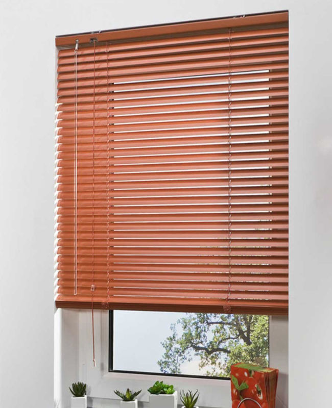 Жалюзі горизонтальні алюмінієві Теракотовий