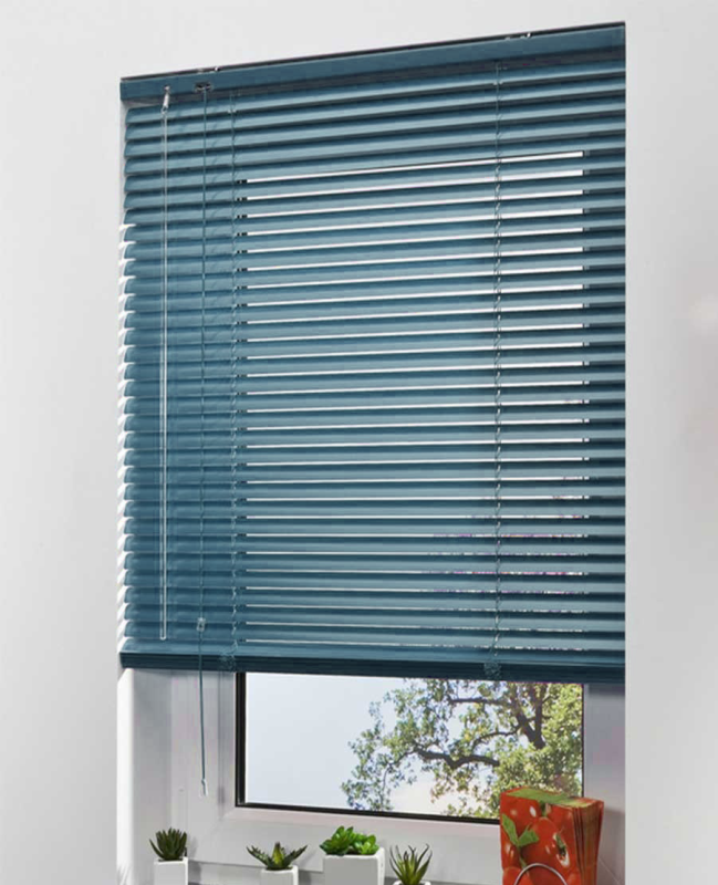 Жалюзі горизонтальні алюмінієві Блакитний перламутровий