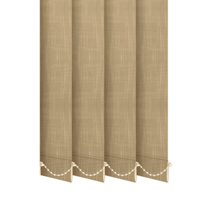 Жалюзі на вікно Shantung вертикальні 127 мм тканинні Бежевий