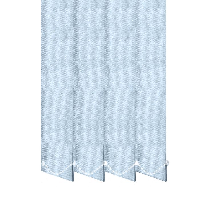 Жалюзі на вікно Макраме вертикальні 127 мм тканинні Блакитний