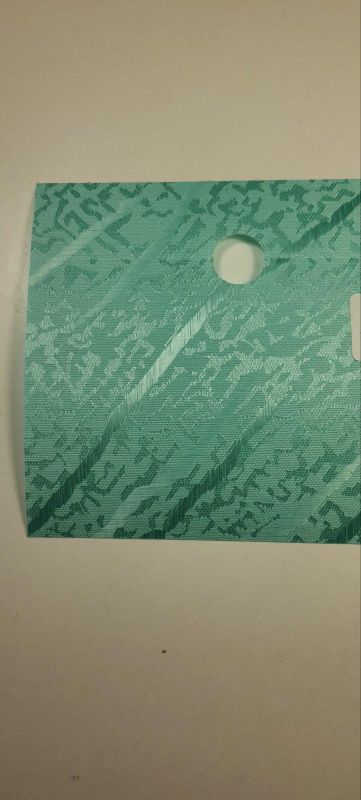 Жалюзі на вікно Nefta вертикальні 127 мм тканинні Бірюзовий