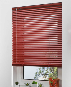 Жалюзі горизонтальні алюмінієві Бордовий