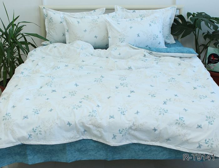 Комплект постільної білизни євро наволочки 50*70см Ранфорс R-T9141