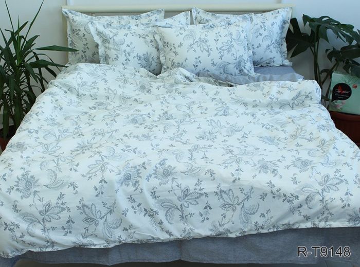 Комплект постільної білизни євро наволочки 50*70см Ранфорс R-T9148