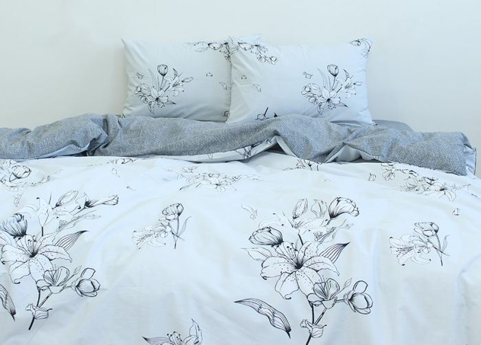 Комплект постільної білизни євро наволочки 50*70см Ранфорс R4418