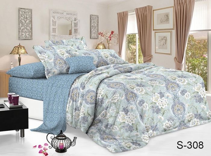 Комплект постільної білизни наволочки 50*70см Сатин S308