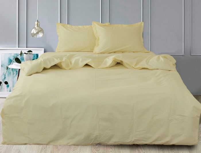 Комплект постільної білизни євро наволочки 50*70см Сатин Ivory