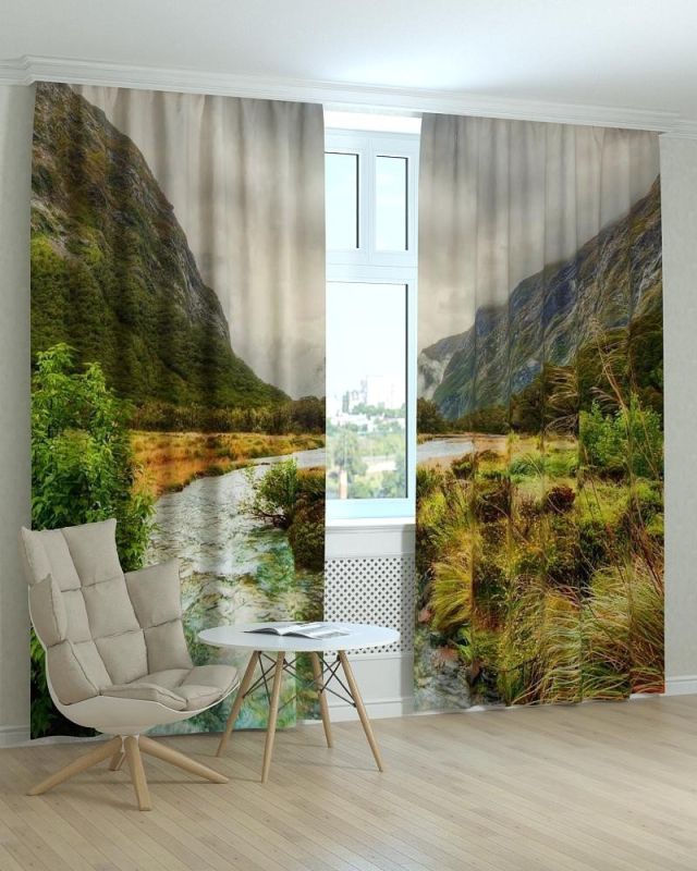 Фотоштори DECOLIV Пейзаж Принт 00-030 Тюль