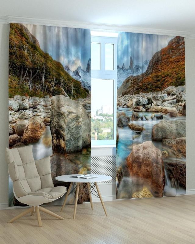 Фотоштори DECOLIV Пейзаж Принт 00-031 Тюль