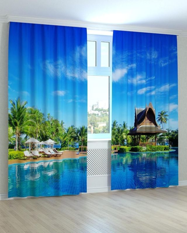 Фотоштори DECOLIV Пейзаж Принт 00-147 Блекаут