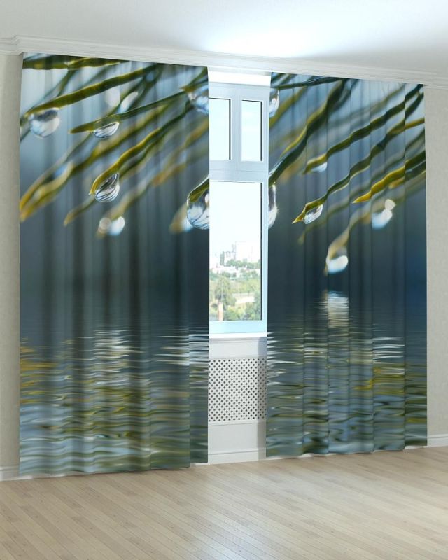 Фотоштори DECOLIV Квіти Принт 02-046 Тюль