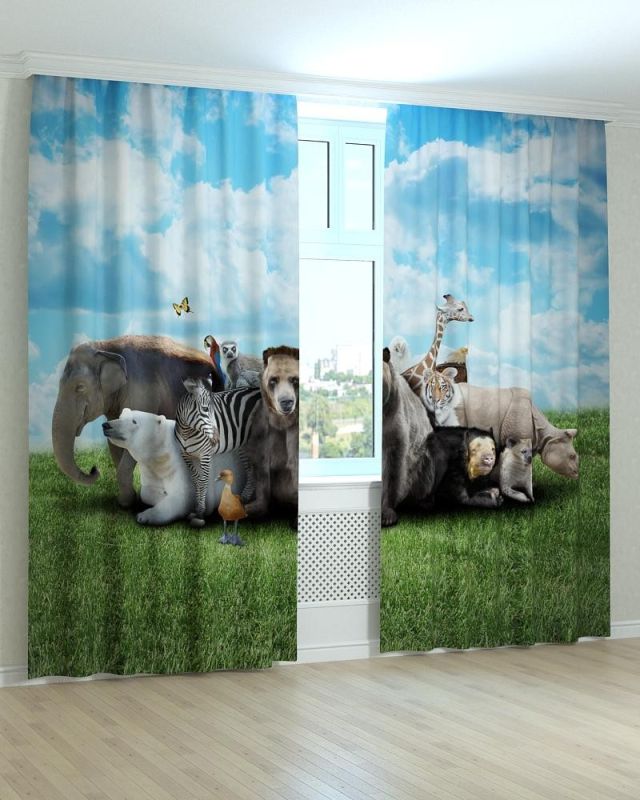 Фотоштори DECOLIV Тварини Принт 04-014 Блекаут