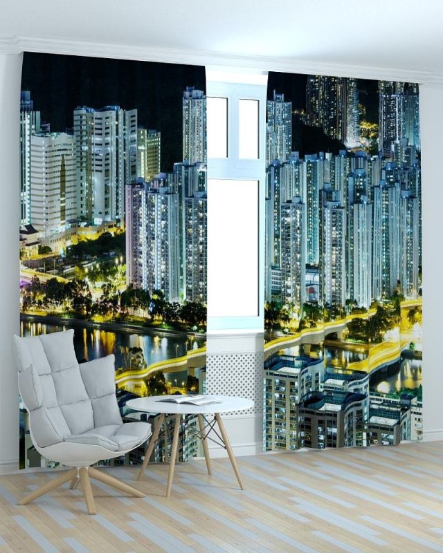 Фотоштори DECOLIV Місто Принт 06-089 Блекаут