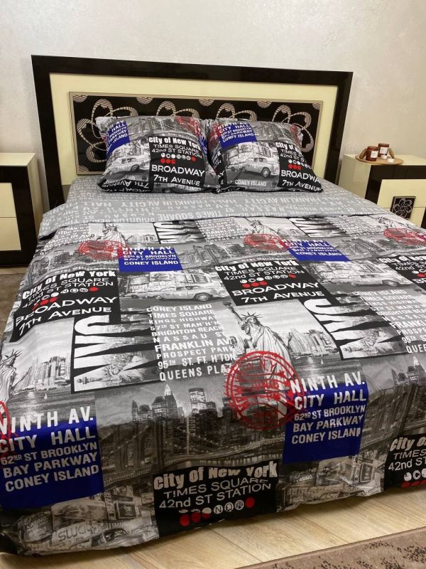 Комплект постільної білизни Преміум 02-019 Бязь