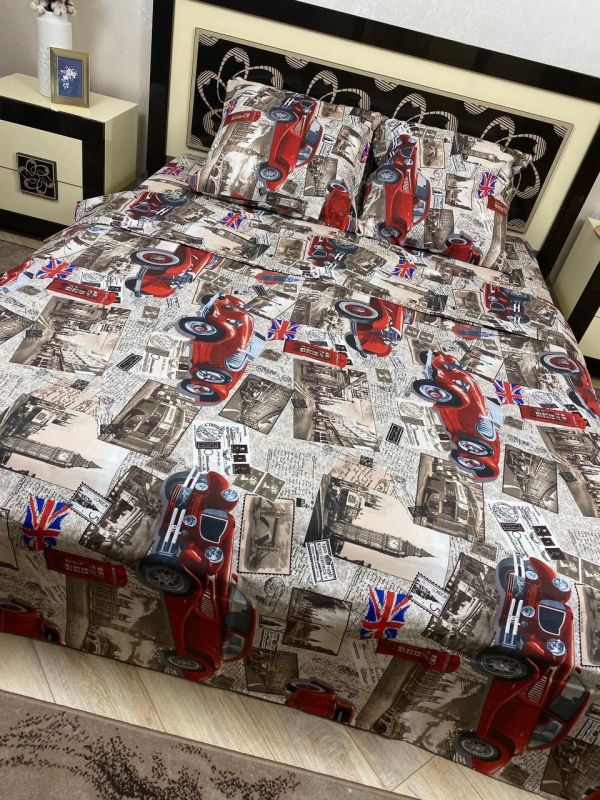 Комплект постільної білизни Преміум 02-048 Бязь