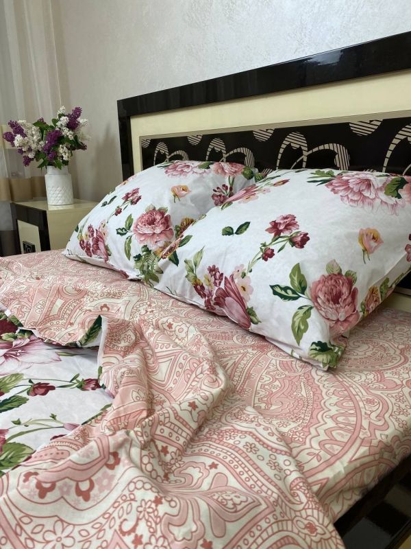 Комплект постільної білизни Преміум 03-016 Бязь