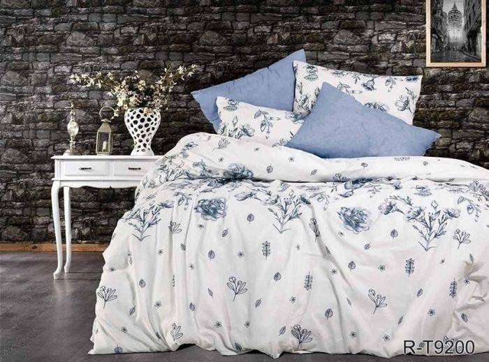 Комплект постільної білизни двоспальний Ранфорс R-T9200