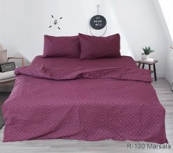 Комплект постільної білизни Ранфорс R130Marsala