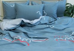 Комплект постільної білизни двоспальний Сатин S417