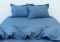 Комплект постільної білизни євро Сатин Blue Grey