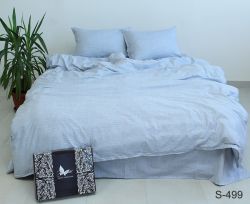 Комплект постільної білизни євро Сатин S499