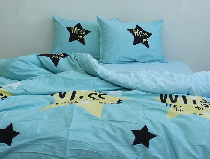 Комплект постільної білизни євро Сатин S380