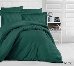 Комплект постільної білизни двоспальний Страйп-Сатин LUXURY ST-1050