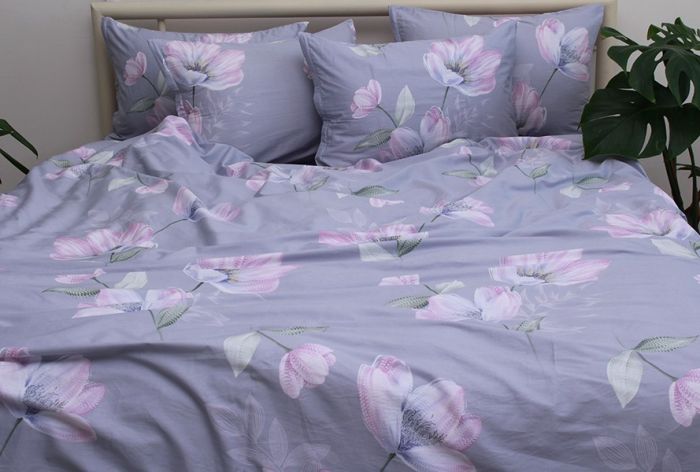 Комплект постільної білизни сімейний наволочки 50*70см Сатин S520