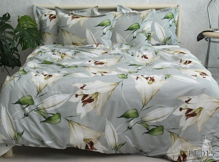 Комплект постільної білизни євро наволочки 50*70см Сатин Премиум PT-015