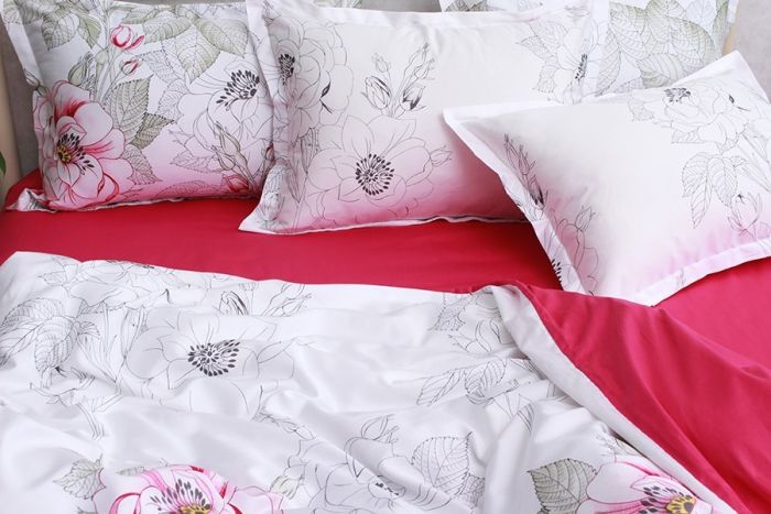 Комплект постільної білизни сімейний наволочки 50*70см Сатин Премиум PT-009