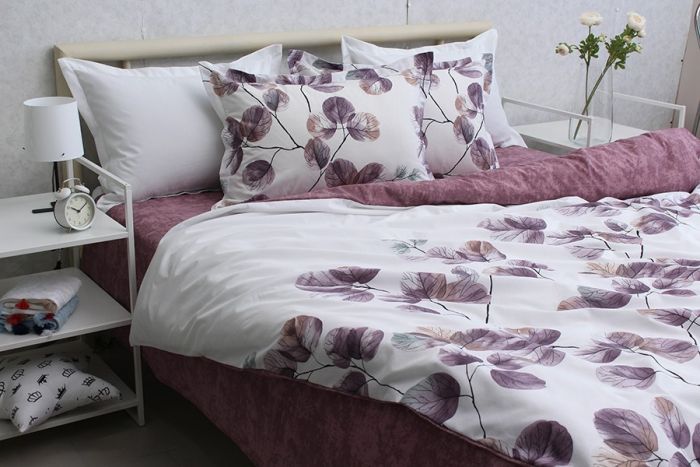 Комплект постільної білизни двоспальний наволочки 50*70см Ранфорс R-T9272