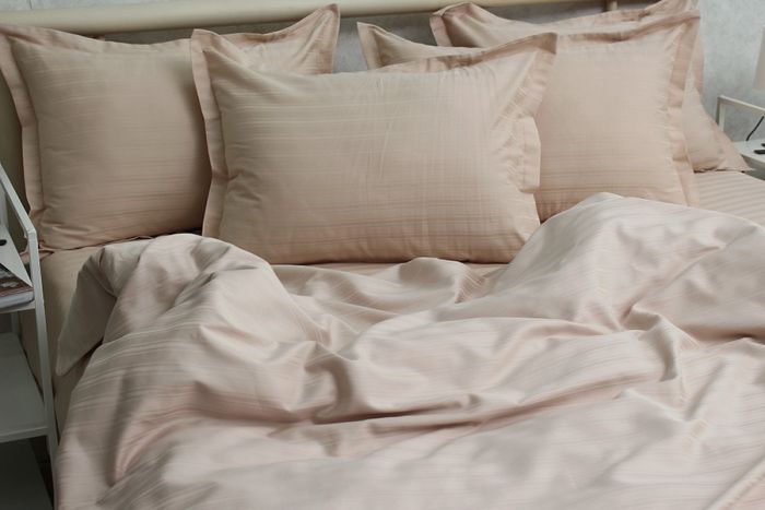 Комплект постільної білизни двоспальний наволочки 50*70см Страйп-Сатин Multistripe MST-1