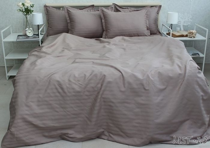 Комплект постільної білизни двоспальний наволочки 50*70см Страйп-Сатин Multistripe MST-13