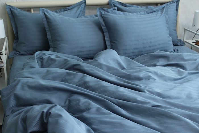 Комплект постільної білизни євро наволочки 50*70см Страйп-Сатин Multistripe MST-3