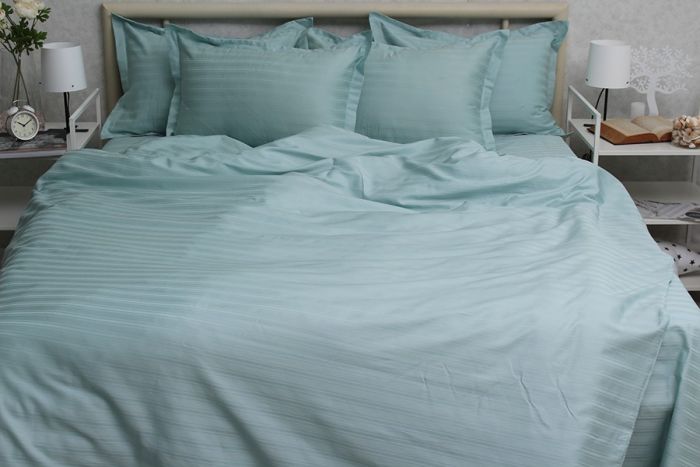 Комплект постільної білизни євро наволочки 50*70см Страйп-Сатин Multistripe MST-7