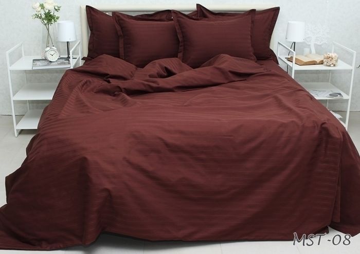 Комплект постільної білизни євро наволочки 50*70см Страйп-Сатин Multistripe MST-8