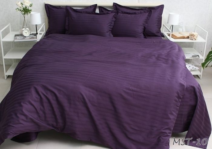 Комплект постільної білизни сімейний наволочки 50*70см Страйп-Сатин Multistripe MST-10