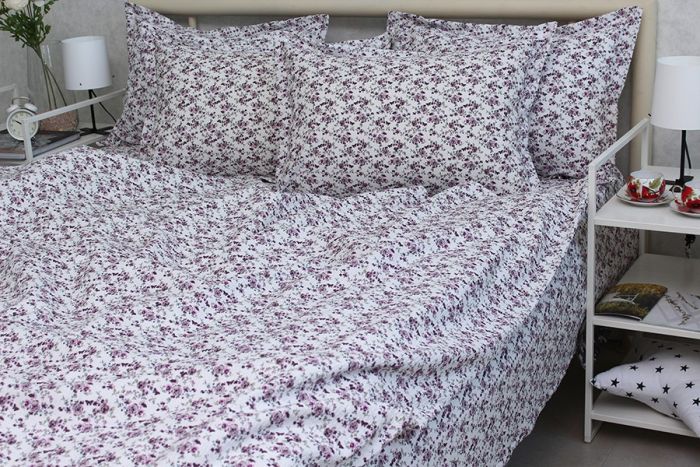 Комплект постільної білизни двоспальний наволочки 50*70см Ранфорс Gofre RG-13