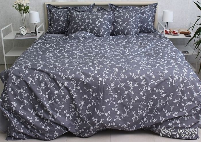 Комплект постільної білизни євро наволочки 50*70см TURKISH COTTON PT-R34