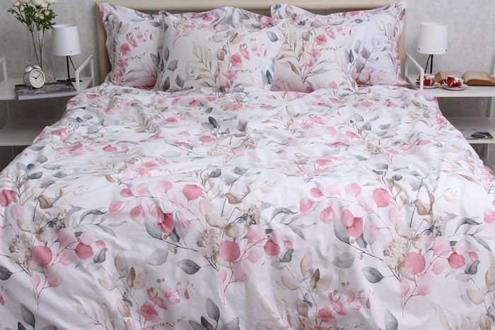 Комплект постільної білизни сімейний наволочки 50*70см TURKISH COTTON PT-R19