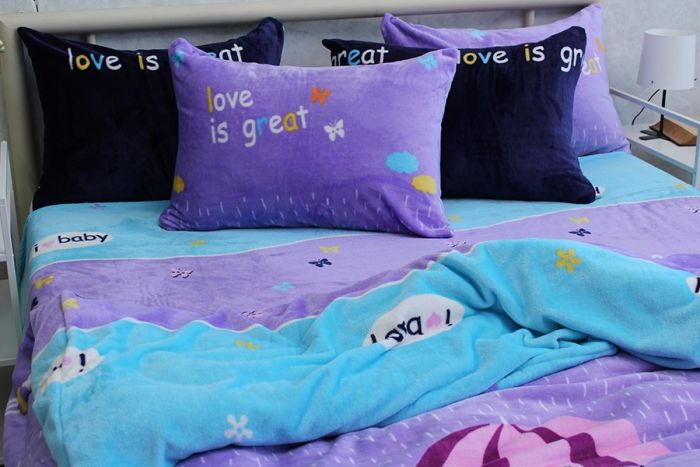 Комплект постільної білизни наволочки 50*70см велсофт (мікрофібра) ALM1910