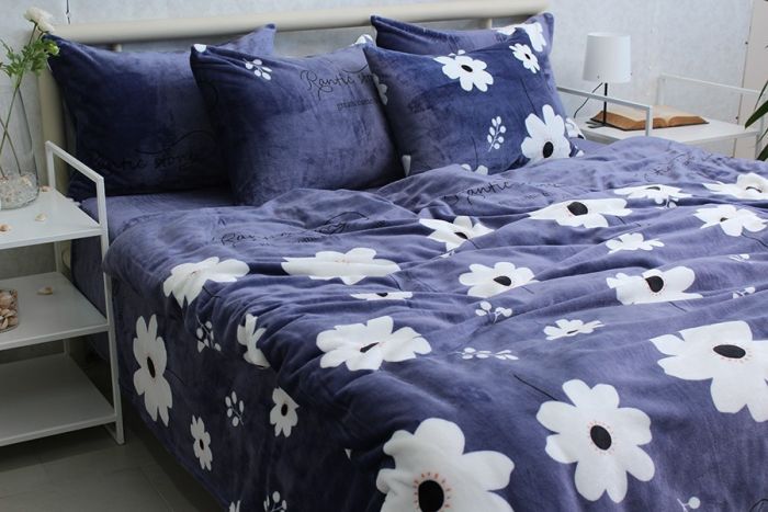 Комплект постільної білизни євро наволочки 50*70см велсофт (мікрофібра) ALM1913