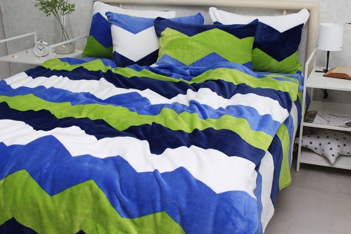 Комплект постільної білизни євро наволочки 50*70см велсофт (мікрофібра) ALM1925