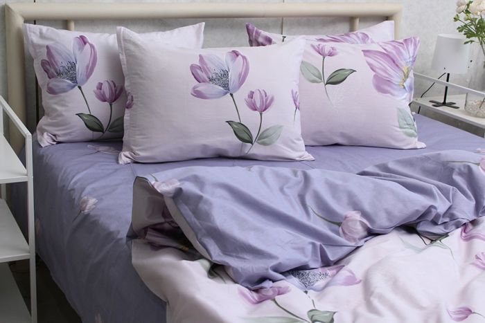 Комплект постільної білизни євро наволочки 70*70см Сатин S546