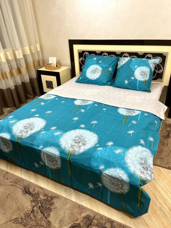 Комплект постільної білизни двоспальний Премиум 02-011 Бязь наволочки 50*70см